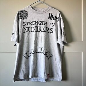 Farmers Hawaii HNRS T-Shirt Mens XL Gray Strength In Numbers H-Block Graphic Tee